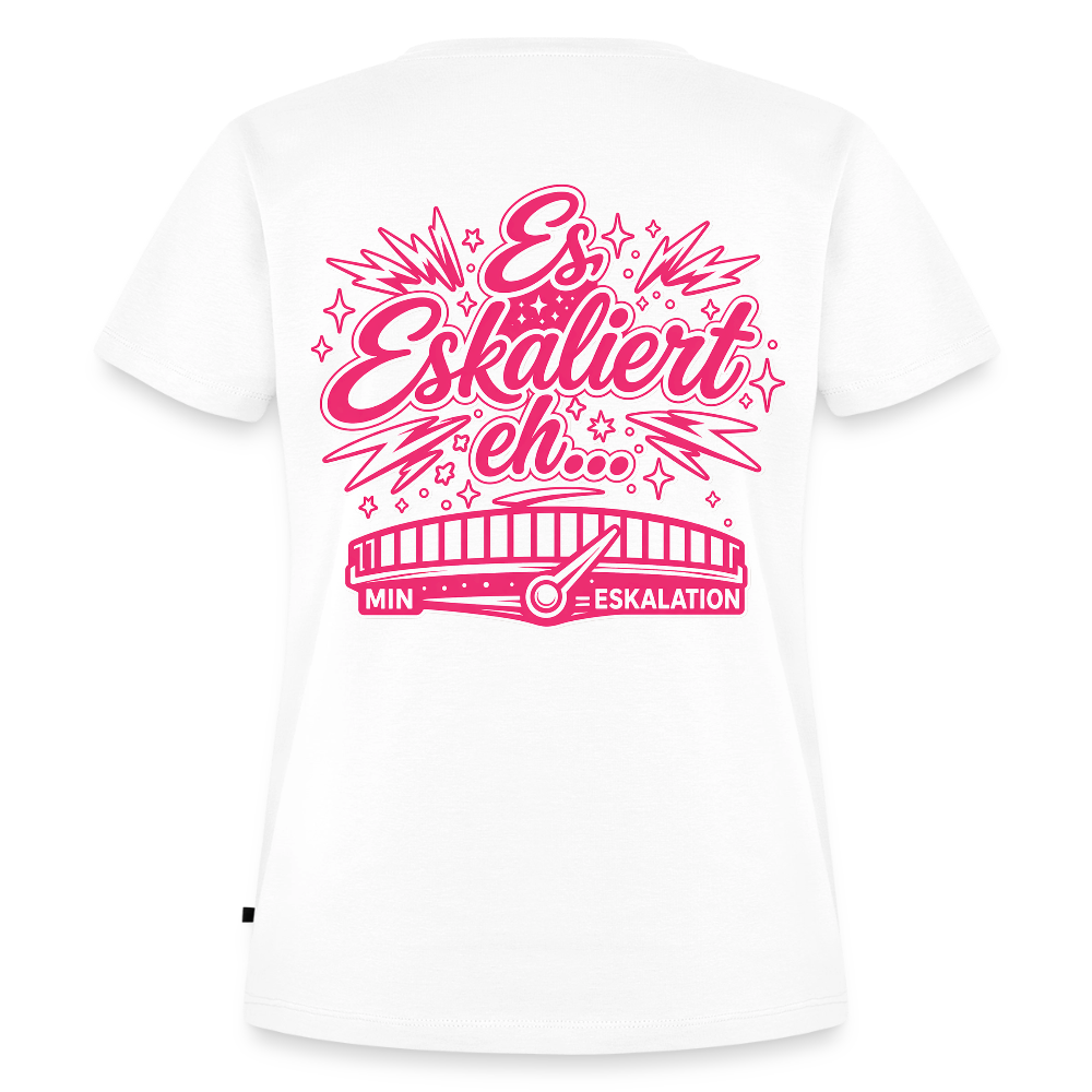 Mädels Party Shirt - Pegel halten!  - Rosa - white