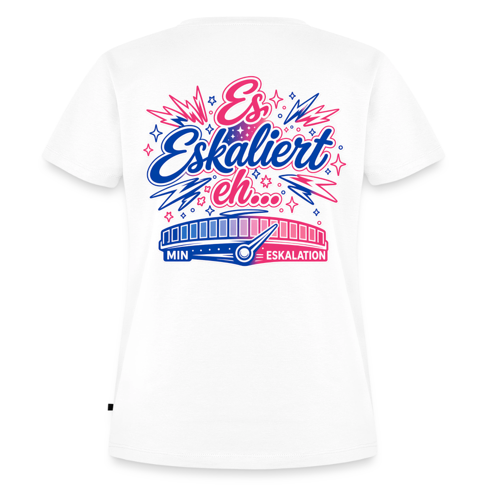 Mädels Party Shirt - Pegel halten! Rosablau - white