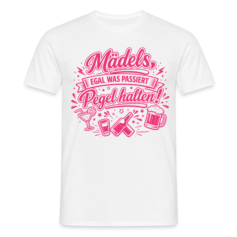 "Men's" T-Shirt -  Eskalation Rosa - white