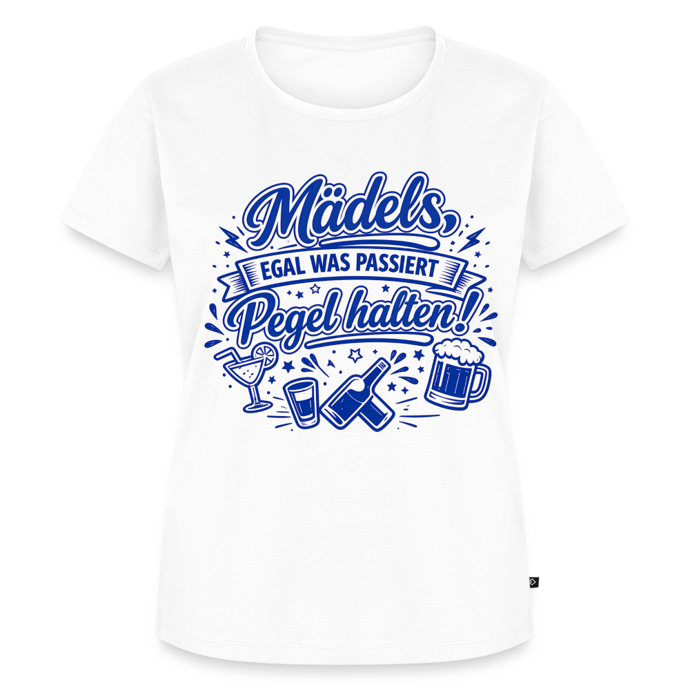 Mädels Party Shirt - Blau - white