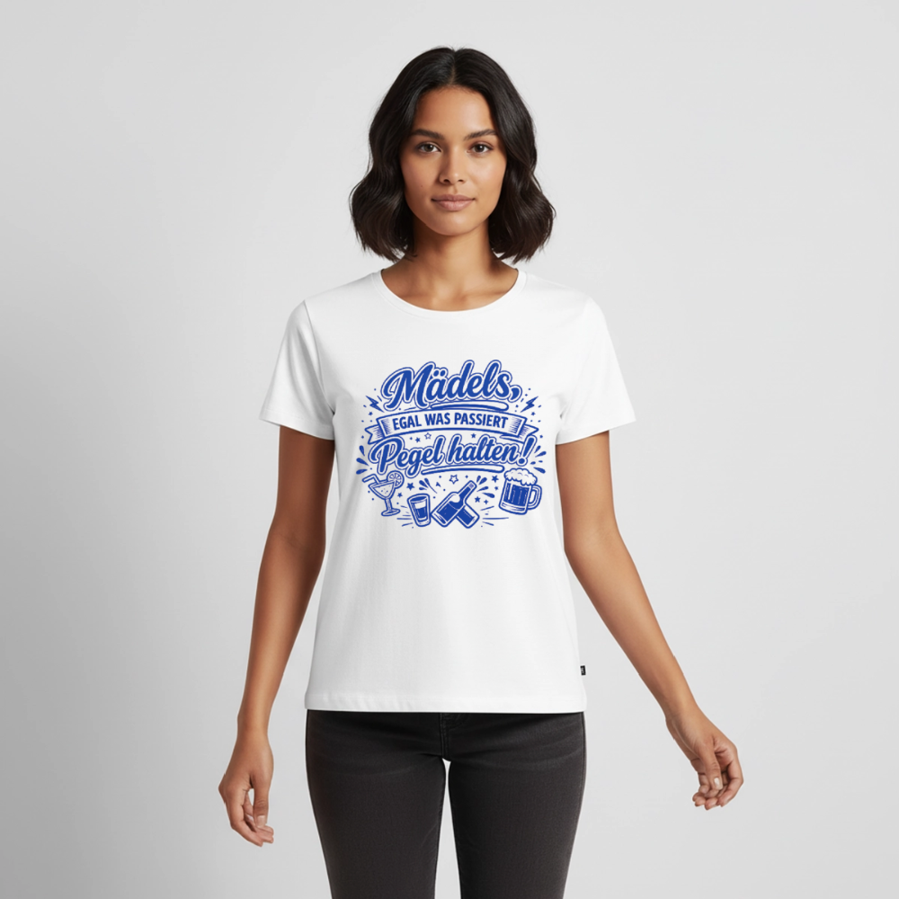 Mädels Party Shirt - Blau - white