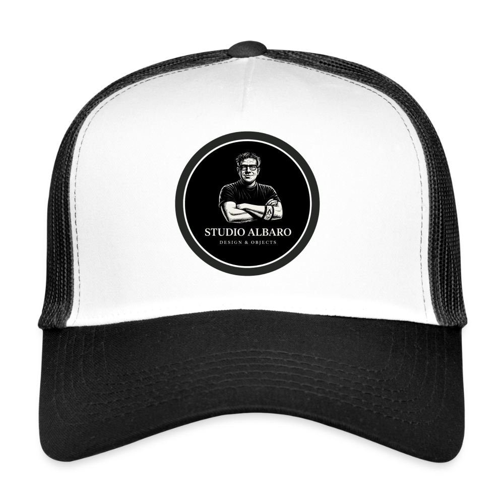 Studio Albaro Trucker Cap - white/black